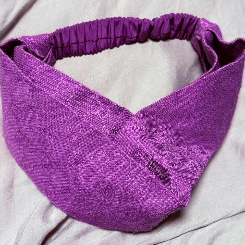 Gucci fabric Lavender Logo Headband - Picture 4 of 4